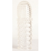 Прозрачная закрытая гелевая насадка - 13,5 см. - Toyfa Basic - в Ельце купить с доставкой