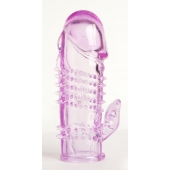 Фиолетовая насадка с коготком и шипами - 13 см. - Toyfa Basic - в Ельце купить с доставкой