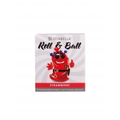 Стимулирующий презерватив-насадка Roll   Ball Strawberry - Sitabella - купить с доставкой в Ельце