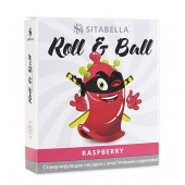 Стимулирующий презерватив-насадка Roll   Ball Raspberry - Sitabella - купить с доставкой в Ельце