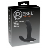 Черный вибромассажер простаты с функцией римминга Plug with Perineum Stimulator - 16,6 см. - Orion - в Ельце купить с доставкой