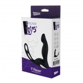 Черный вибромассажер простаты P-PLEASER W ERECTION ENHANCE - Dream Toys - в Ельце купить с доставкой