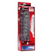Прозразная закрытая насадка на пенис с поддержкой мошонки Clearly Ample Penis Enhancer - 22 см. - XR Brands - в Ельце купить с доставкой
