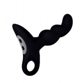 Черный силиконовый анальный вибромассажер-ёлочка Erokey - Erokay - в Ельце купить с доставкой