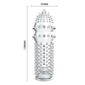 Закрытая прозрачная насадка Crystal sleeve - 14,2 см. - Erowoman-Eroman - в Ельце купить с доставкой