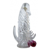 Закрытая прозрачная вибронасадка на пенис Crystal Sleeve Vibe - Erowoman-Eroman - в Ельце купить с доставкой