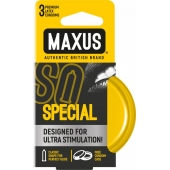 Презервативы с точками и рёбрами в железном кейсе MAXUS Special - 3 шт. - Maxus - купить с доставкой в Ельце