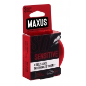 Ультратонкие презервативы в железном кейсе MAXUS Sensitive - 3 шт. - Maxus - купить с доставкой в Ельце