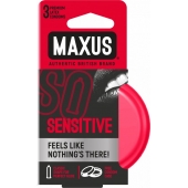 Ультратонкие презервативы в железном кейсе MAXUS Sensitive - 3 шт. - Maxus - купить с доставкой в Ельце