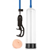 Прозрачная вакуумная помпа Sex Expert с насадкой-вагиной - Sex Expert - в Ельце купить с доставкой