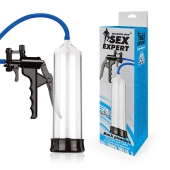 Прозрачная вакуумная помпа Sex Expert с насосом - Sex Expert - в Ельце купить с доставкой