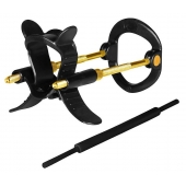 Черно-золотистый экстендер для пениса Sex Expert - Sex Expert - в Ельце купить с доставкой