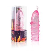 Закрытая рельефная насадка Crystal sleeve snakes в виде змеи с усиками - 14 см. - Erowoman-Eroman - в Ельце купить с доставкой