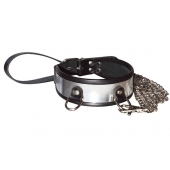 Стильный ошейник с металлическим блеском и поводком - Sitabella - купить с доставкой в Ельце