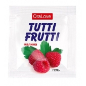 Пробник гель-смазки Tutti-frutti с малиновым вкусом - 4 гр. - Биоритм - купить с доставкой в Ельце