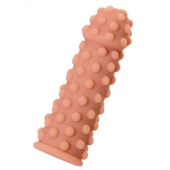 Телесная реалистичная насадка KOKOS Extreme Sleeve 02 с дополнительной стимуляцией - 12,7 см. - KOKOS - в Ельце купить с доставкой