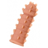 Телесная реалистичная насадка KOKOS Extreme Sleeve 04 с дополнительной стимуляцией - 12,7 см. - KOKOS - в Ельце купить с доставкой