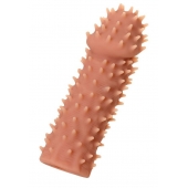 Телесная реалистичная насадка KOKOS Extreme Sleeve 07 с дополнительной стимуляцией - 12,7 см. - KOKOS - в Ельце купить с доставкой