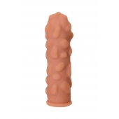 Телесная реалистичная насадка KOKOS Extreme Sleeve 11 с дополнительной стимуляцией - 12,7 см. - KOKOS - в Ельце купить с доставкой