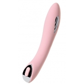 Розовый силиконовый вибратор с электростимуляцией TESLA G-POINT - 21 см. - ToyFa - купить с доставкой в Ельце