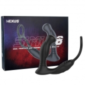 Черная анальная пробка NEXUS SIMUL8 с фиксацией на теле кольцами - Nexus Range - в Ельце купить с доставкой