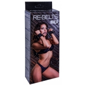 Черные кожаные наручники Naila - Rebelts - купить с доставкой в Ельце