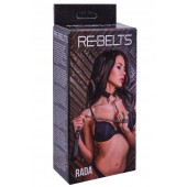 Черный поводок и чокер с кольцом Rada - Rebelts - купить с доставкой в Ельце