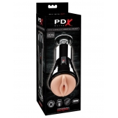 Телесный вибромастурбатор-вагина Cock Compressor Vibrating Stroker - Pipedream - в Ельце купить с доставкой