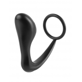 Эрекционное кольцо с анальной пробкой Ass-Gasm Cockring Plug - Pipedream - в Ельце купить с доставкой