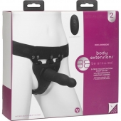 Черный полый вибрострапон Body Extensions BE Aroused - 17,78 см. - Doc Johnson - купить с доставкой в Ельце