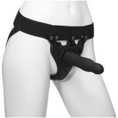 Черный полый вибрострапон Body Extensions BE Aroused - 17,78 см. - Doc Johnson - купить с доставкой в Ельце