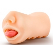 Телесный мастурбатор-ротик с язычком Oral Anne - Blush Novelties - в Ельце купить с доставкой