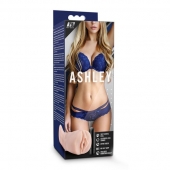 Телесный мастурбатор-вагина с вибропулей Ashley - Blush Novelties - в Ельце купить с доставкой