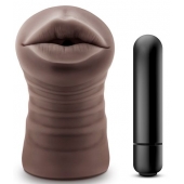 Коричневый мастурбатор-ротик Heather - Blush Novelties - в Ельце купить с доставкой