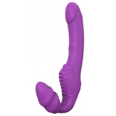 Фиолетовый безремневой вибрострапон DOUBLE DIPPER - Dream Toys - купить с доставкой в Ельце
