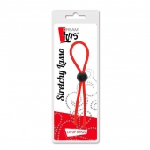 Красное эрекционное лассо с одной бусиной-утяжкой STRETCHY THIN LASSO - Dream Toys - в Ельце купить с доставкой