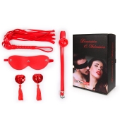 Пикантный набор БДСМ из 4 предметов в красном цвете - Notabu - купить с доставкой в Ельце