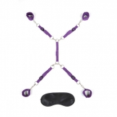 Фиолетовый набор фиксаций на кровати Classic Bedspreader - Lux Fetish - купить с доставкой в Ельце
