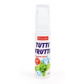 Гель-смазка Tutti-frutti со вкусом сладкой мяты - 30 гр. - Биоритм - купить с доставкой в Ельце