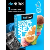 Презервативы для орального секса DOMINO Sweet Sex с ароматом мороженого - 3 шт. - Domino - купить с доставкой в Ельце