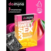 Презервативы для орального секса DOMINO Sweet Sex с ароматом манго - 3 шт. - Domino - купить с доставкой в Ельце