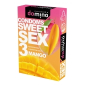 Презервативы для орального секса DOMINO Sweet Sex с ароматом манго - 3 шт. - Domino - купить с доставкой в Ельце
