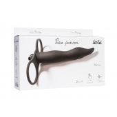 Черная вибронасадка для двойного проникновения Flirtini - 15,9 см. - Lola Games - купить с доставкой в Ельце