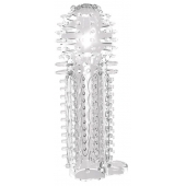 Закрытая прозрачная насадка на пенис с шипиками Nubby Sleeve - 14,5 см. - Chisa - в Ельце купить с доставкой