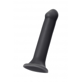 Черный фаллос на присоске Silicone Bendable Dildo XL - 20 см. - Strap-on-me - купить с доставкой в Ельце