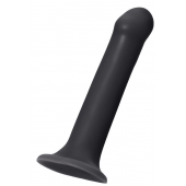 Черный фаллос на присоске Silicone Bendable Dildo XL - 20 см. - Strap-on-me - купить с доставкой в Ельце