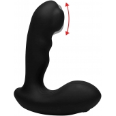 Черный стимулятор простаты Alpha-Pro 7X P-Milker Silicone Prostate Stimulator with Milking Bead - XR Brands - в Ельце купить с доставкой