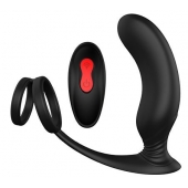 Черный массажер простаты REMOTE P-PLEASER - Dream Toys - в Ельце купить с доставкой