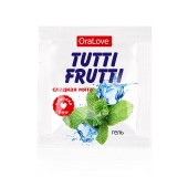 Пробник гель-смазки Tutti-frutti со вкусом мяты - 4 гр. - Биоритм - купить с доставкой в Ельце