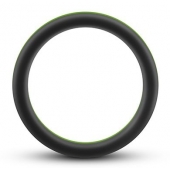 Черно-зеленое эрекционное кольцо Silicone Go Pro Cock Ring - Blush Novelties - в Ельце купить с доставкой